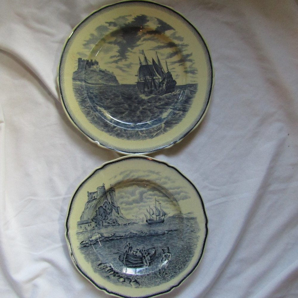 Vintage ship plates